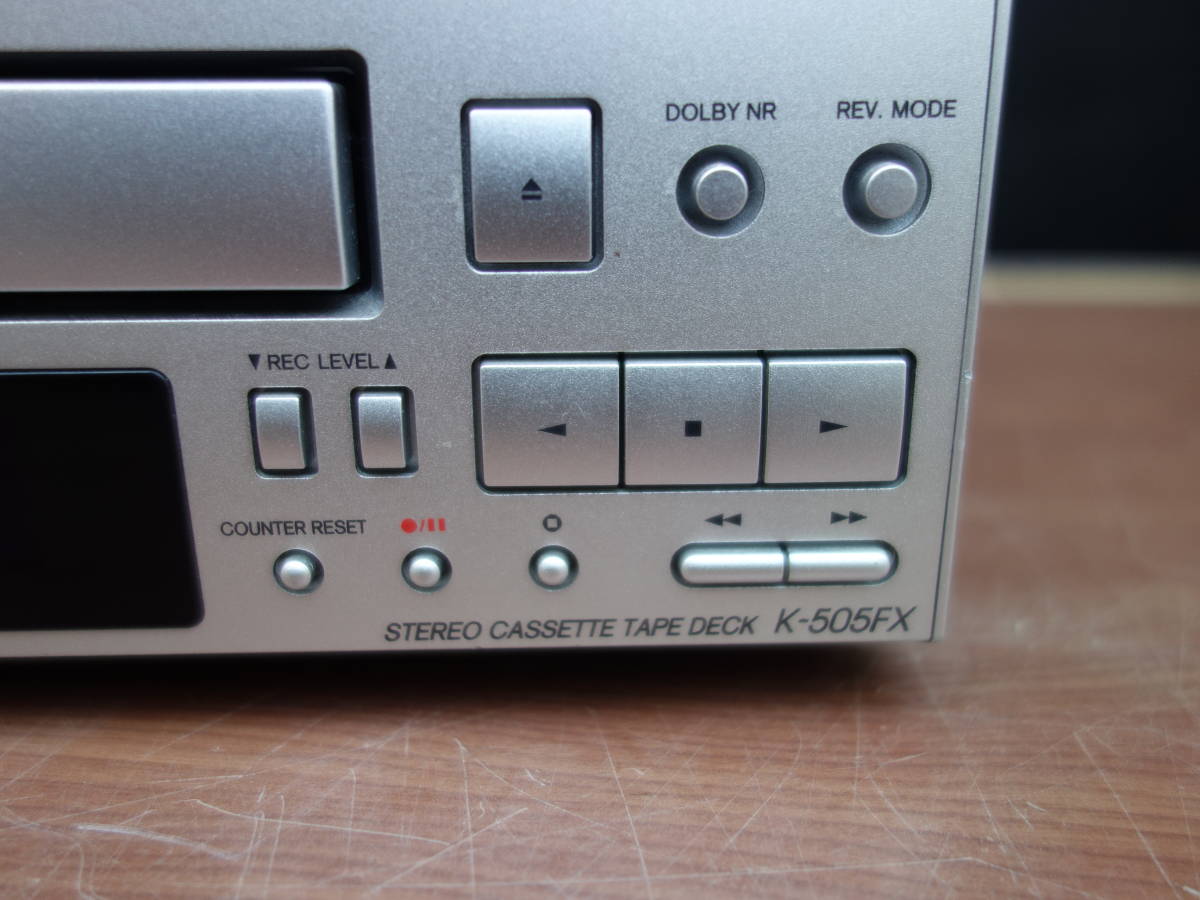 保管品 ONKYO K-505FX ステレオ カセットデッキ オンキョー K-505FX