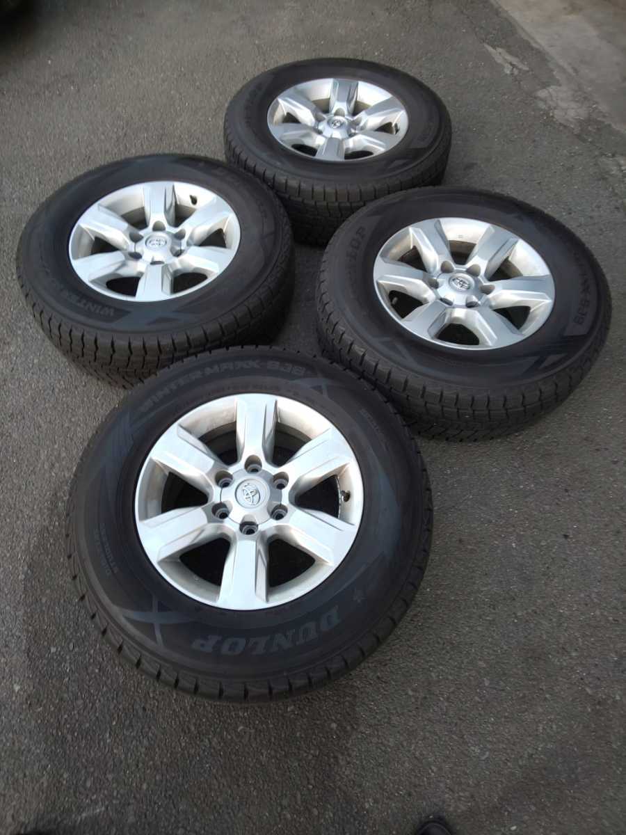 150プラド スタッドレスタイヤ 265/65R17 4本 純正アルミ