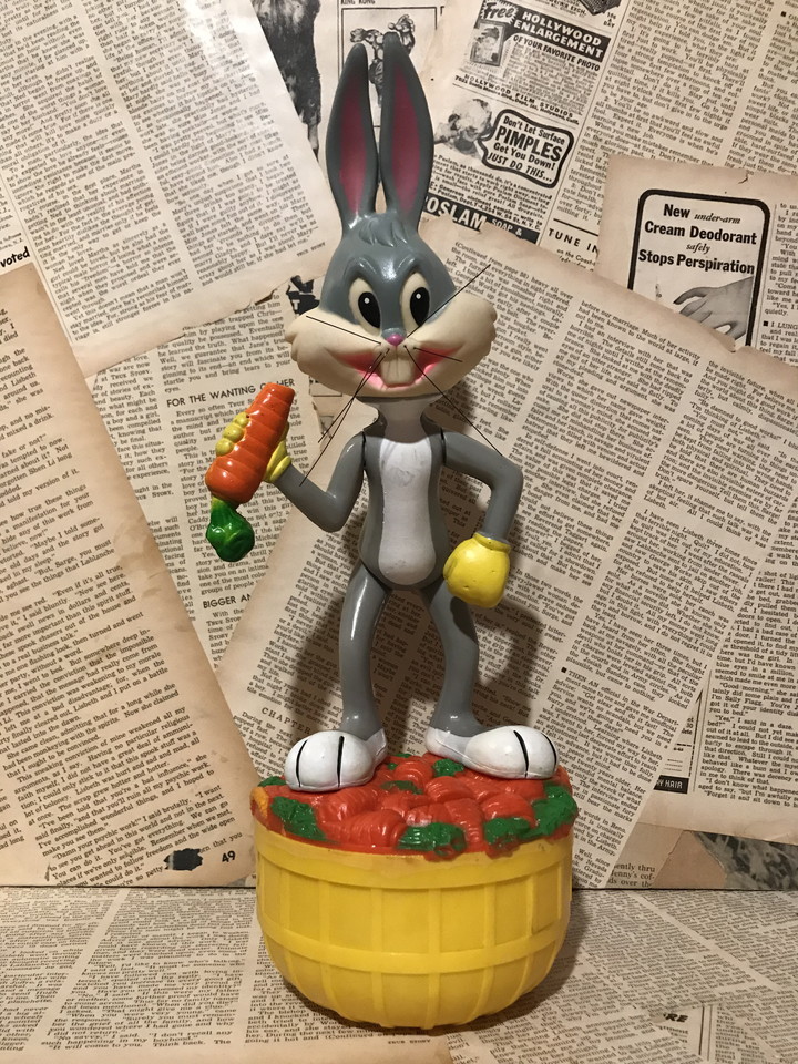 【新品，新作】 1970年代/DAKIN/バックスバニー/台座付きフィギュア/コインバンク貯金箱/ビンテージ ルーニーテューンズ(バックスバニー)｜売買されたオークション情報、yahooの商品情報をアーカイブ公開 - オ バックスバニー