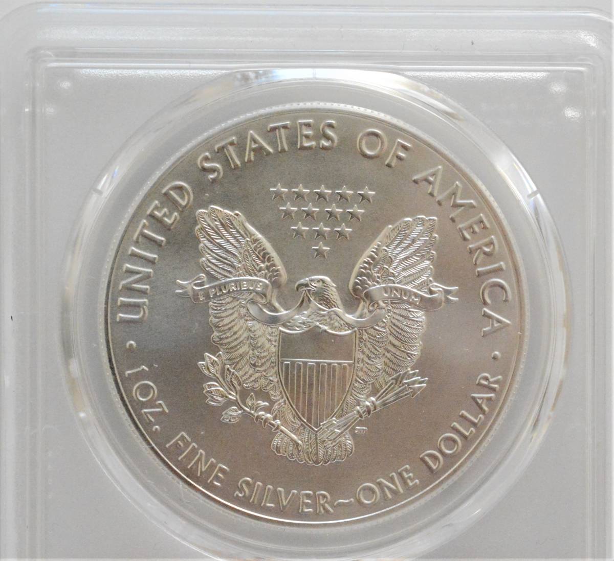 イーグル銀貨 PCGS MS70 FIRST DAY OF ISSUEサイン入り