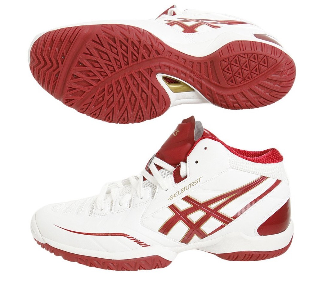 全国無料，定番人気 asics アシックス ゲルバースト3 26.5 バスケット バッシュ 白&times;赤 定価12800円(26.5cm)｜売買されたオークション情報、yahooの商品情報をアーカイブ公開 - オークファン 大人用