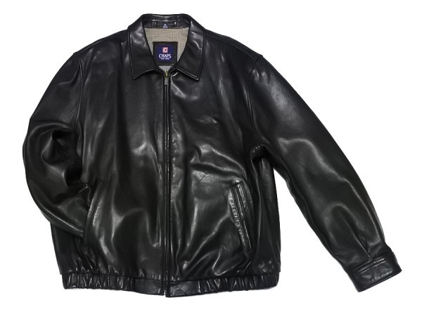 CHAPS チャップス 黒 レザー ジャケット ブルゾン ジャンパー メンズ