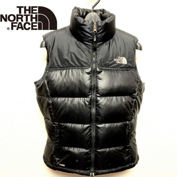 r1079 レディースM 黒 ヌプシベスト nuptse 700FP ノースフェイス ダウンベスト