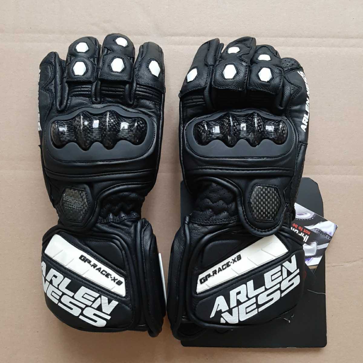 新品未使用品】アレンネス レザーグローブ GP-RACE-X8 ARLENNESS Imola