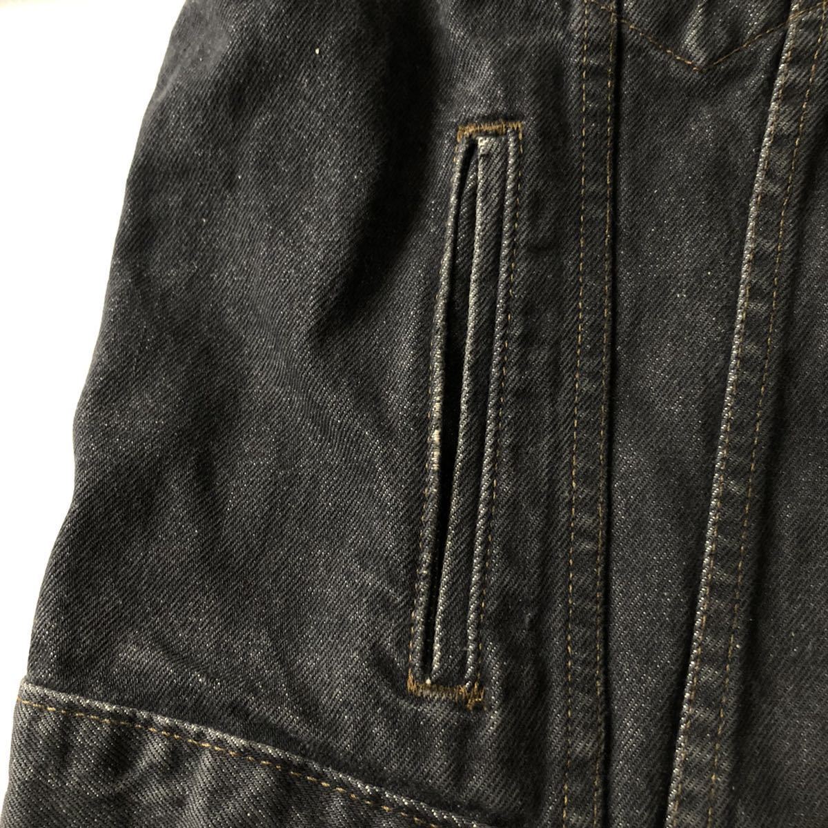 先染め! 48! 80s Levi's 70506 ブラック デニムジャケット USA製 先染め! 48! 80s Levi's 70506 ブラック デニムジャケット USA製