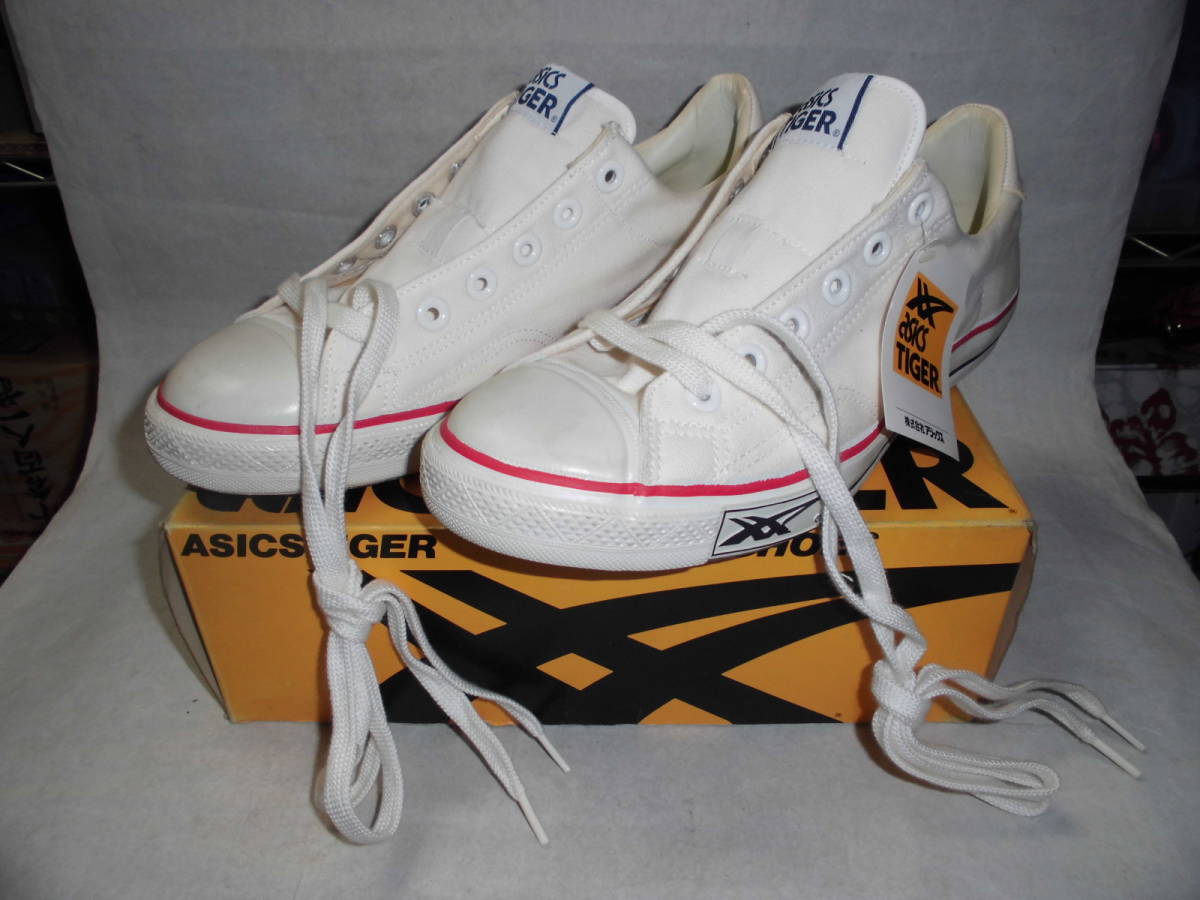 爆買い，豊富な 01 デッドストック 80s asics Tiger/アシックスタイガー TBF111 ファブレ 112-S 27.0 白 元箱付 靴底刻印 オニツカ(27.0cm)｜売買されたオークション情報、yahooの商品情報をアーカイブ公開 - オークファ 大人用