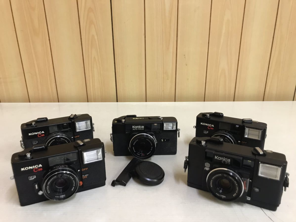 カメラ ニコンEM コニカc35 ペンタックスmv1 フィルムカメラ3台Mまとめ