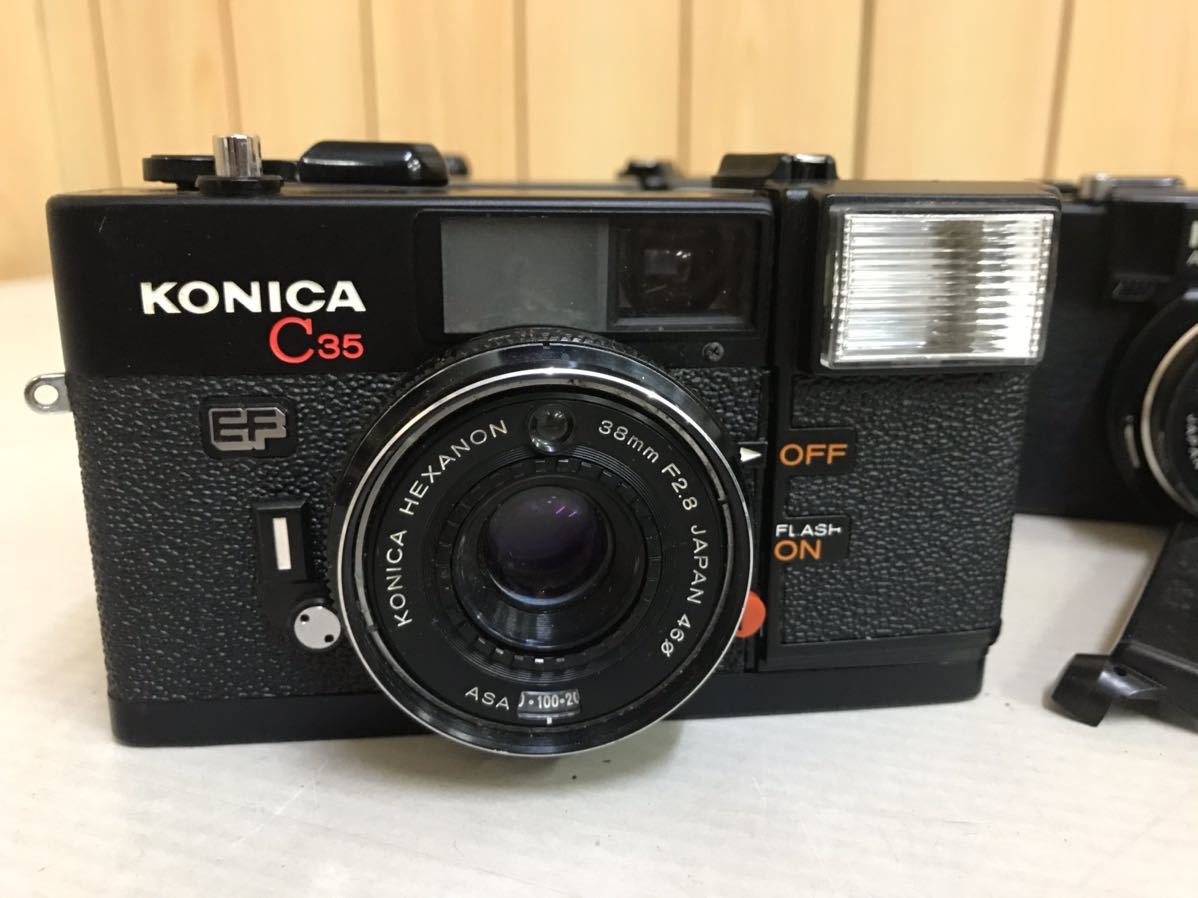 カメラ ニコンEM コニカc35 ペンタックスmv1 フィルムカメラ3台Mまとめ