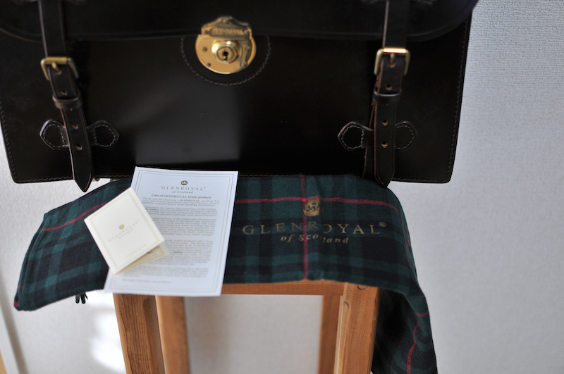 GLENROYAL グレンロイヤル フラップ付きブリーフケース（3室タイプ 