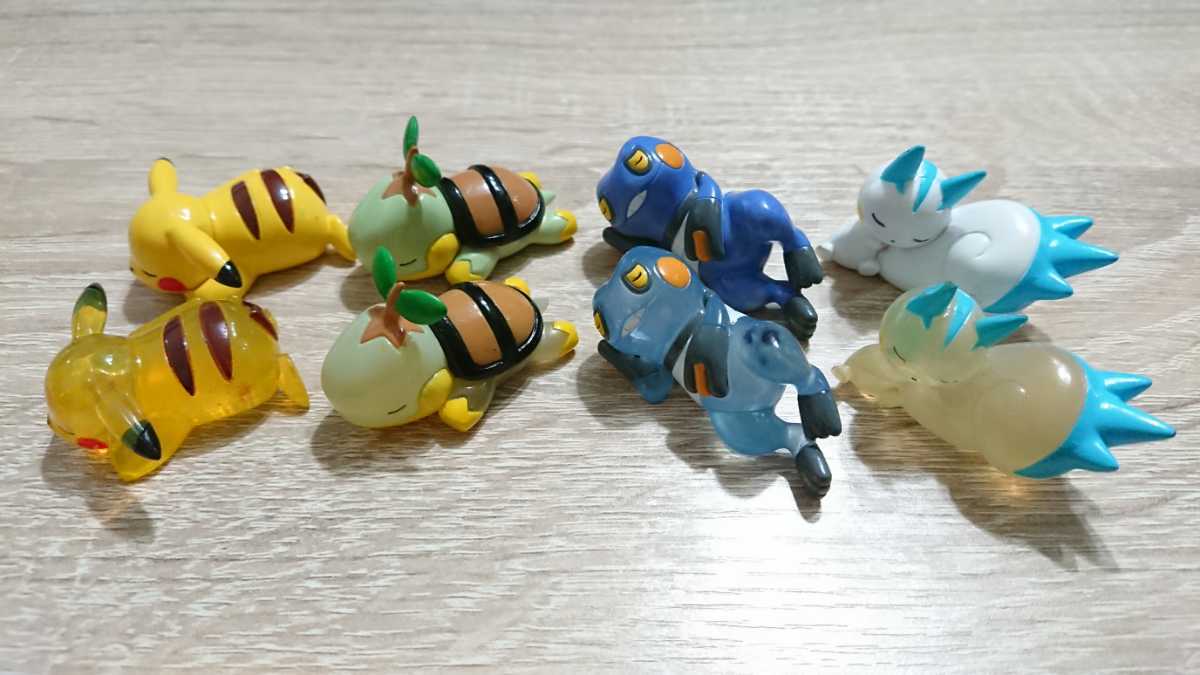ポケモン フィギュア うたたね はつゆめ ピカチュウ ナエトル グレッグル パチリス クリア 8個 ピカチュウ ポケモン モンコレ 1スタ 2種セット うたうピカチュウ｜モンコレ｜商品情報｜ポケットモンスター｜タカラトミー