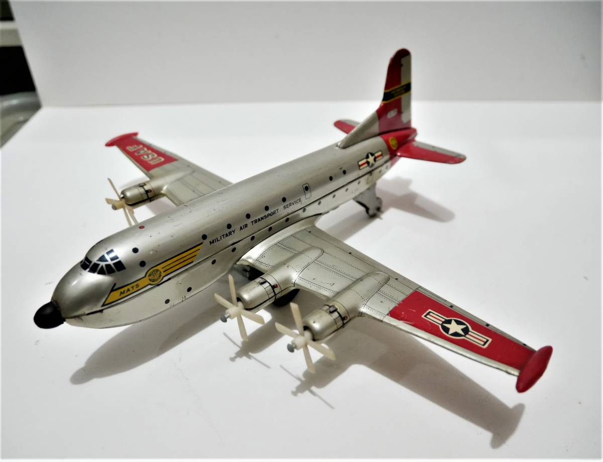 貴重品・とてもきれいです ☆ ブリキ飛行機・日本製・MILITARY AIR 