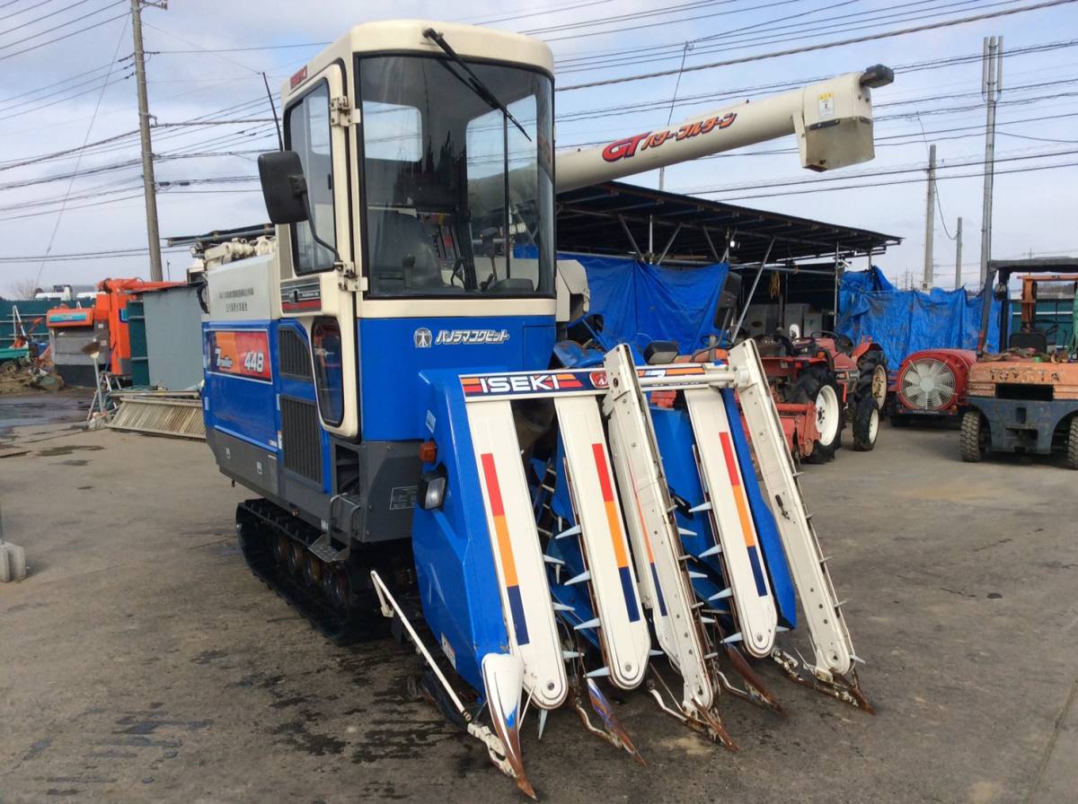 イセキ HA448-CAHWBK グレンタンク キャビン 872時間 コンバイン 茨城
