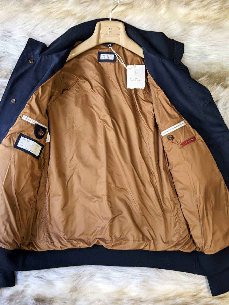 Brunello Cucinelli ブルネロクチネリ ヌバック レザー ボンバー