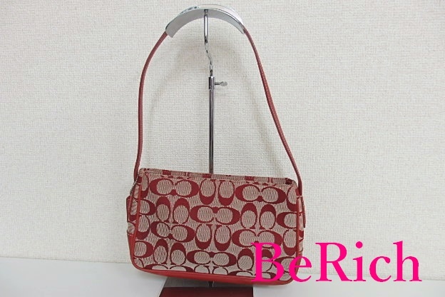 コーチ COACH シグネチャー ミニ ショルダーバッグ 6023 レッド 赤 