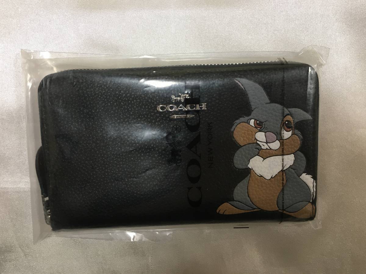 新品】COACH コーチ＆ディズニーコラボ限定品 ジップ財布、とんすけ
