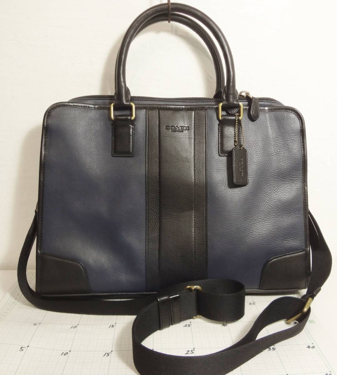 コーチ COACH ビジネスバッグ F71639 レザー ショルダーバッグ 2WAY