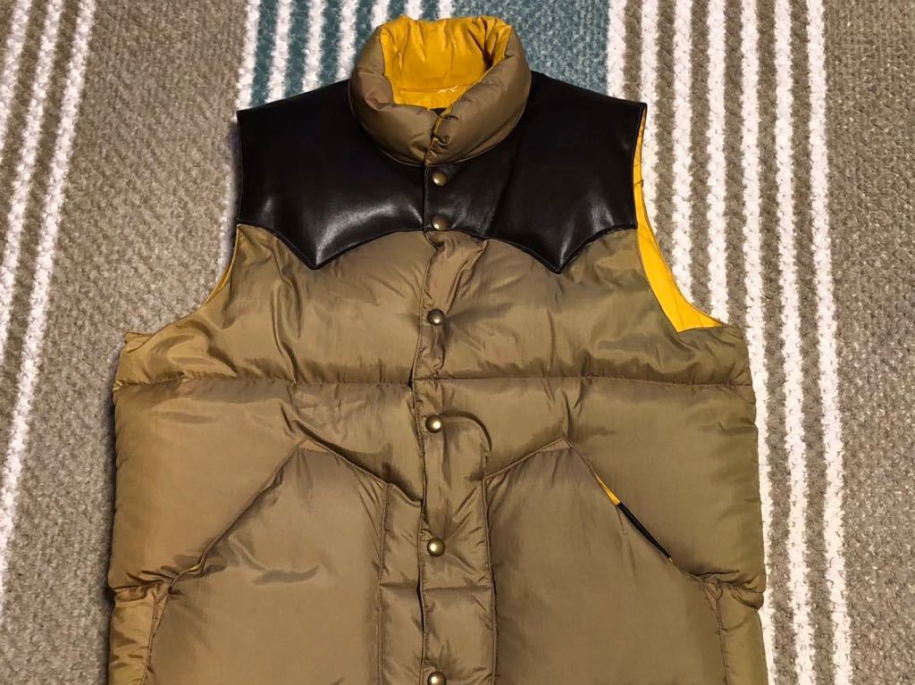 フェローズ Pherrow's sports wear ダウンベスト レザーダウン サイズ