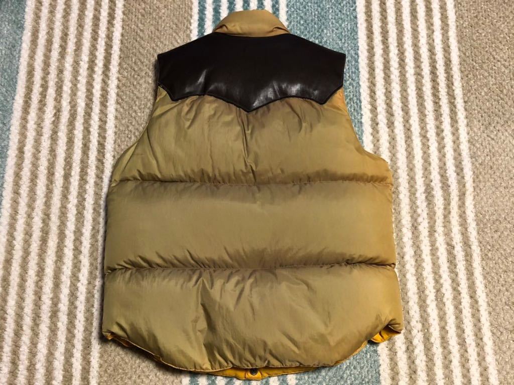 フェローズ Pherrow's sports wear ダウンベスト レザーダウン サイズ