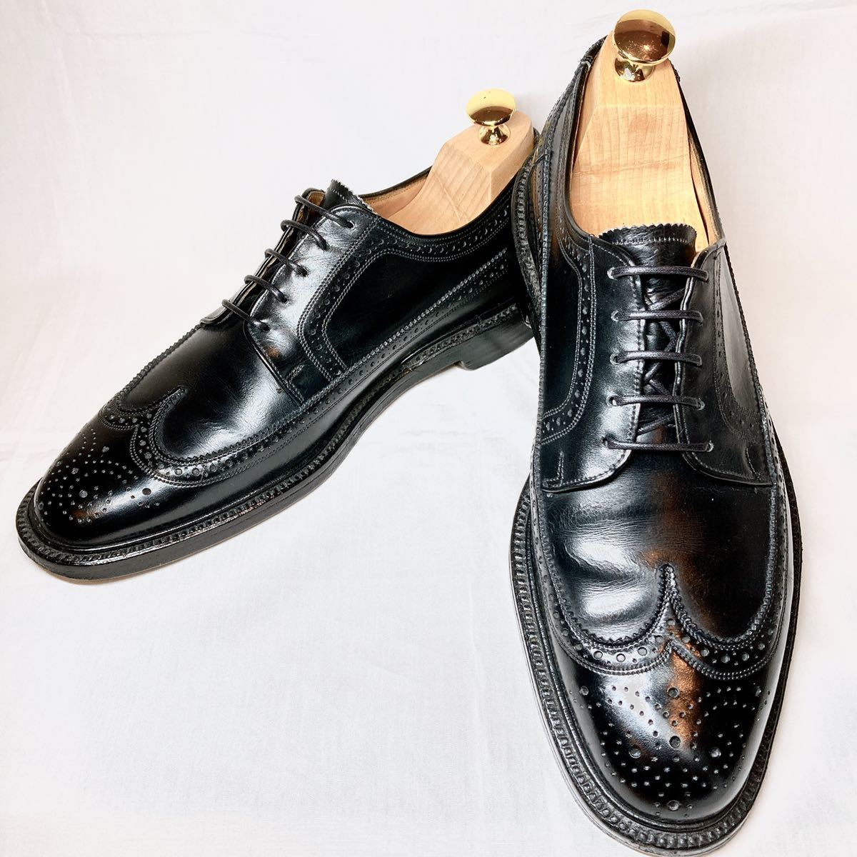 Florsheim Varsity 20686 黒 ブラック ウイングチップ フローシャイム 