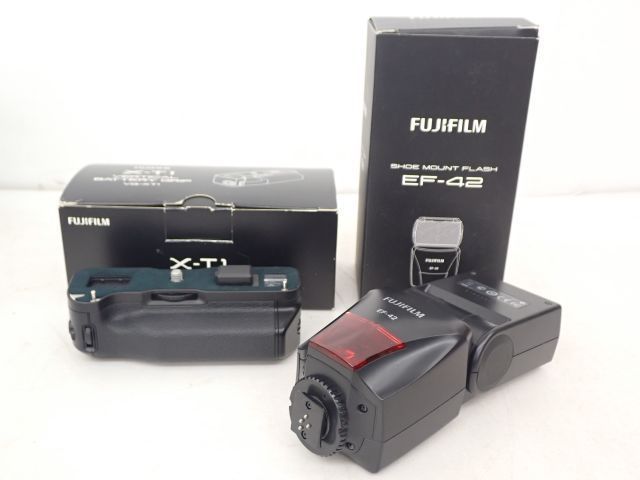 FUJIFILM FUJINON X-T1用バッテリーグリップ VG-XT1/ストロボ EF-42