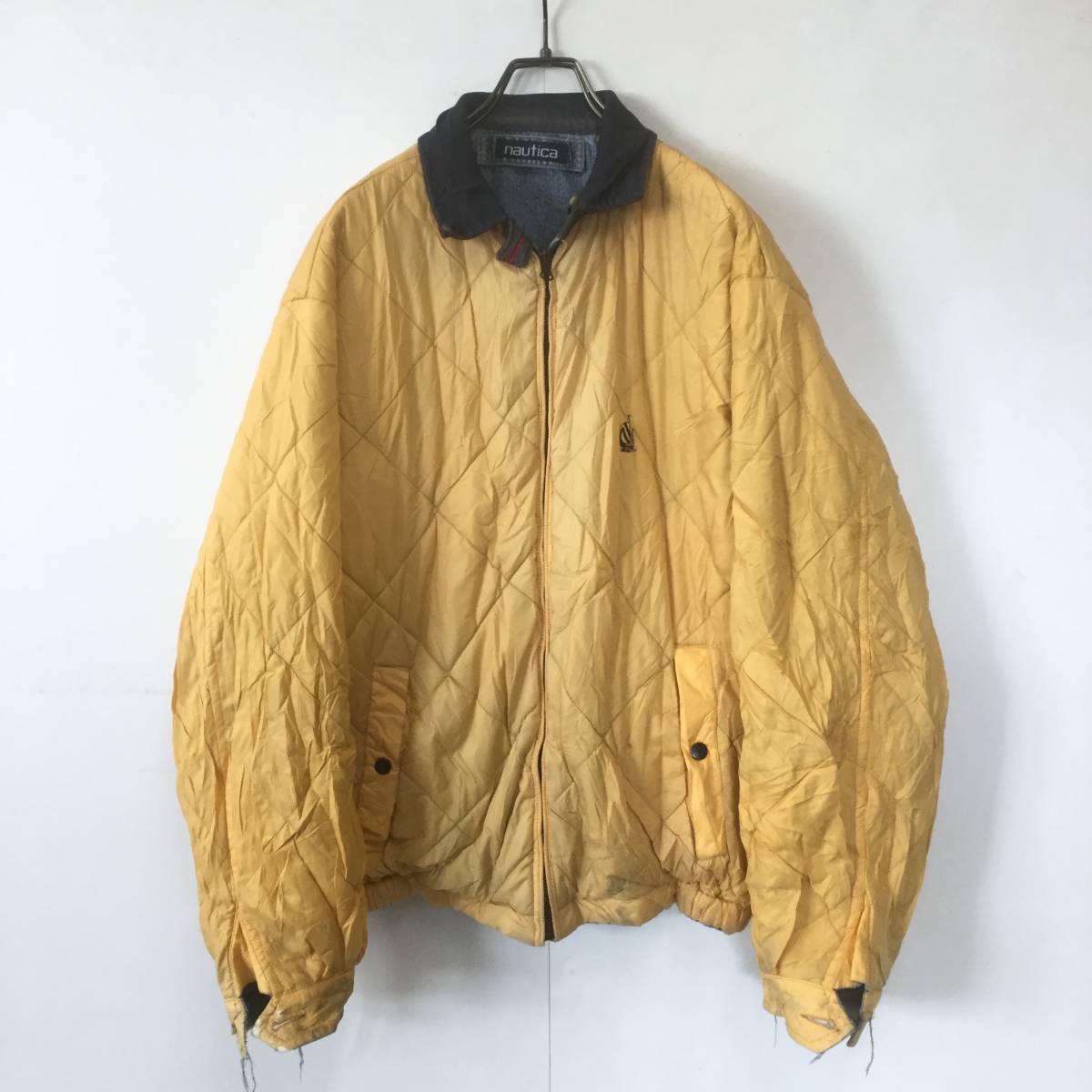G334) 90s NAUTICA ノーティカ リバーシブルジャケット L デニム 
