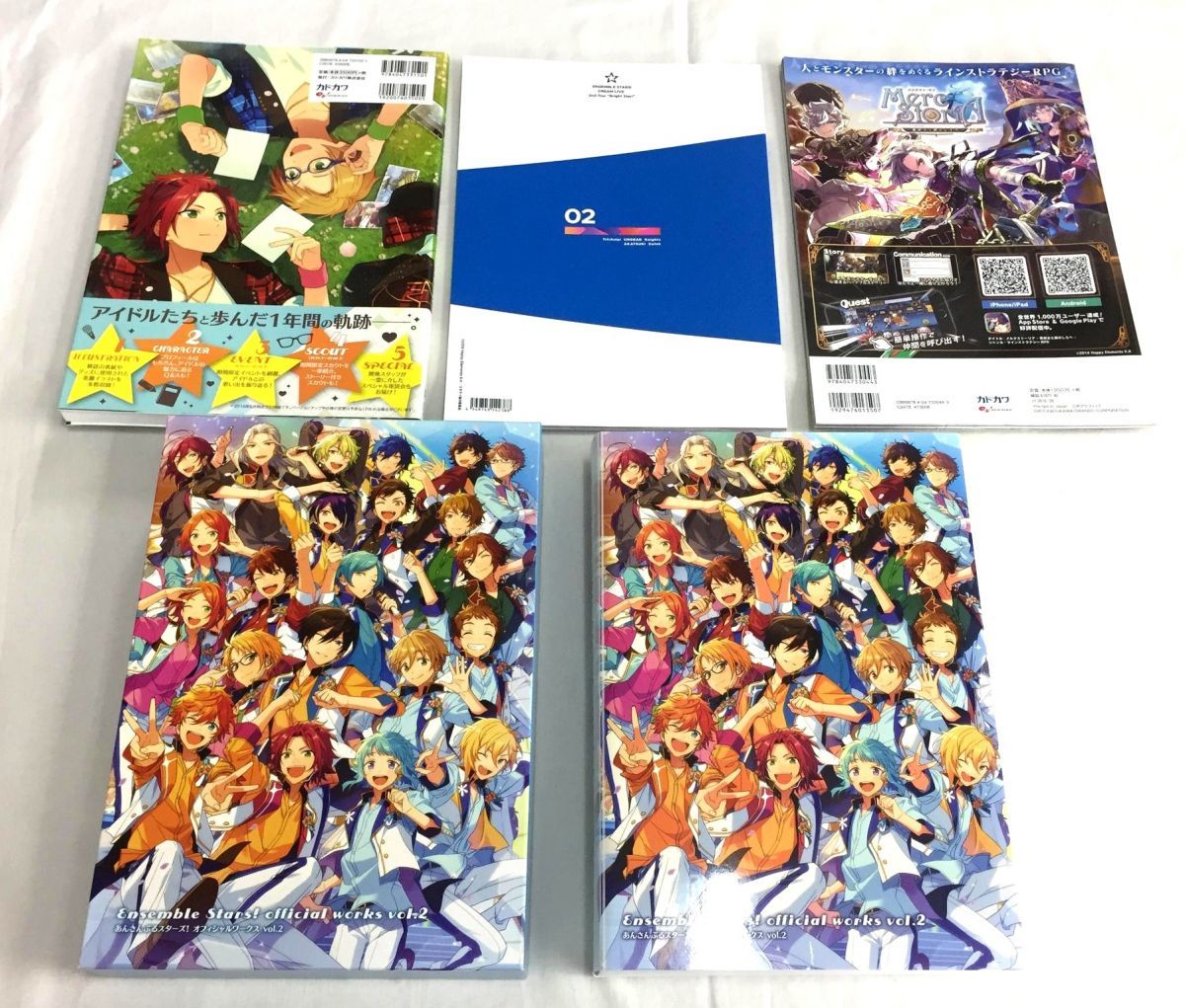 P00 あんさんぶるスターズ オフィシャルワークス Vol 2 公式ビジュアルファンブック 公式debutbook 等 4冊セット ゲーム設定資料集 売買されたオークション情報 Yahooの商品情報をアーカイブ公開 オークファン Aucfan Com