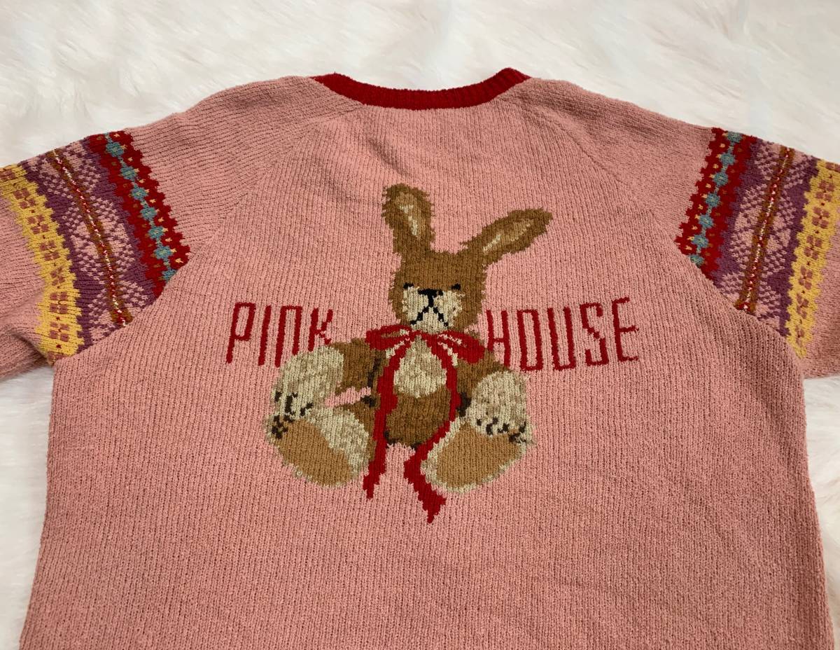 ピンクハウス Pink House うさぎ柄 カーディガン カーディガン 売買されたオークション情報 Yahooの商品情報をアーカイブ公開 オークファン Aucfan Com