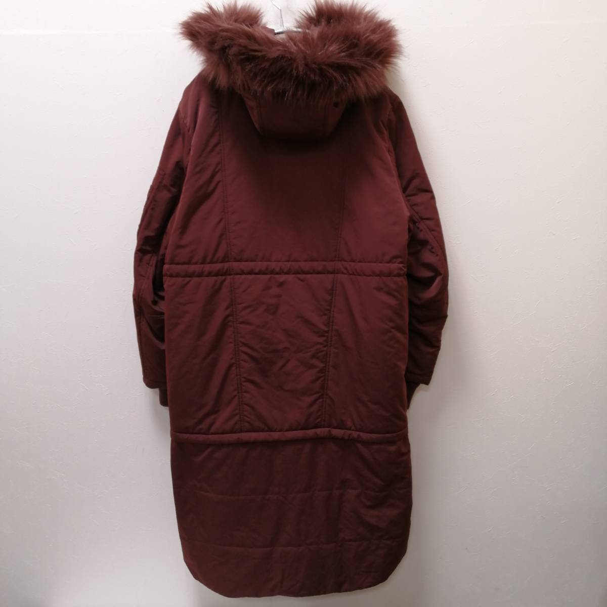 SLY/スライ/N3B/long hooded warm casual cotton jacket /ファー付き  