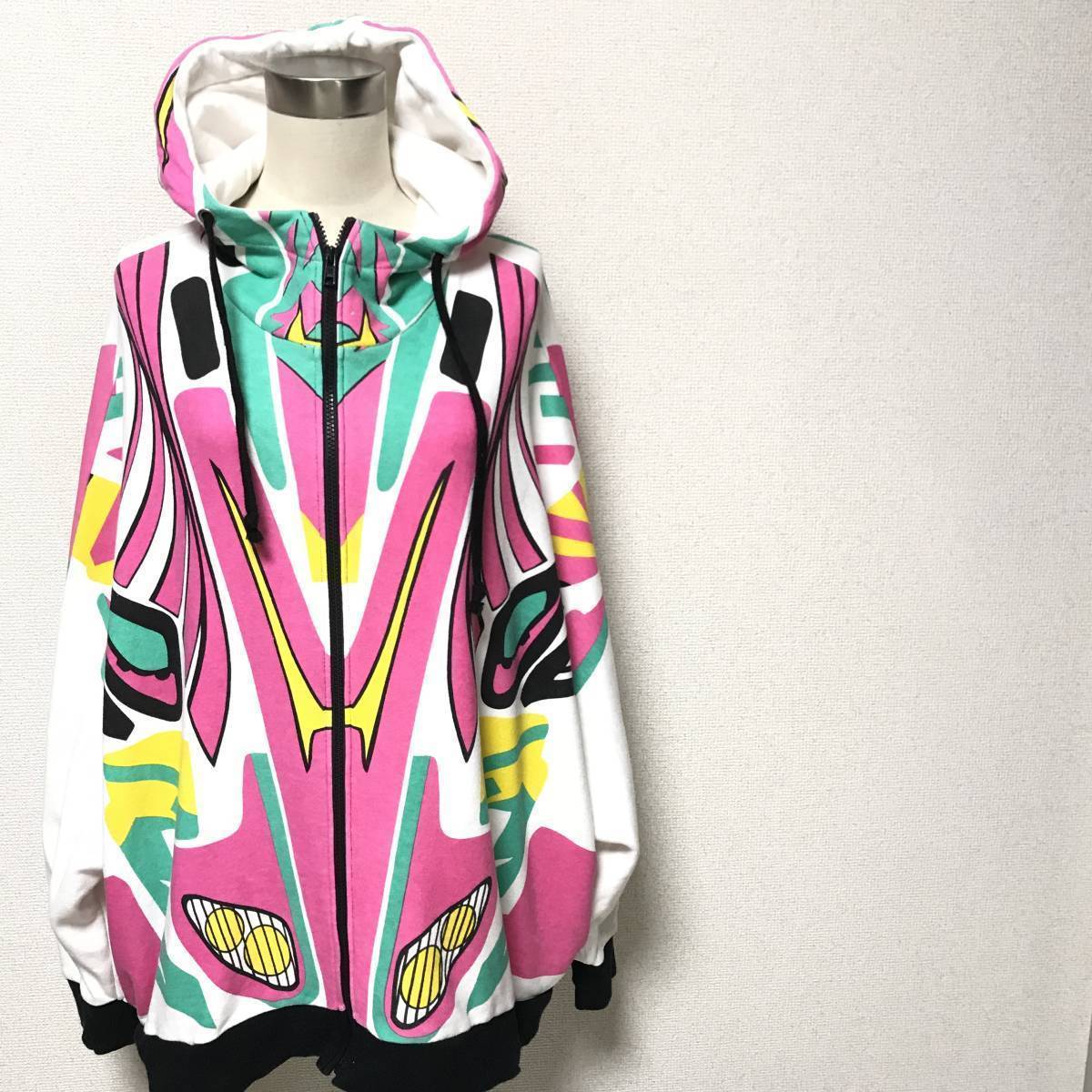 ☆galaxxxy/ギャラクシー☆ユニセックス オーバーサイズ 総柄 ジップ 