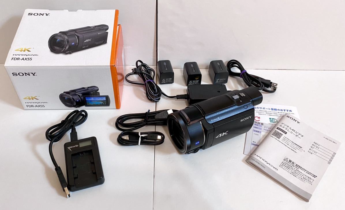SONY FDR-AX55 fdr－ax55 バッテリーの通販 デジタルビデオカメラ