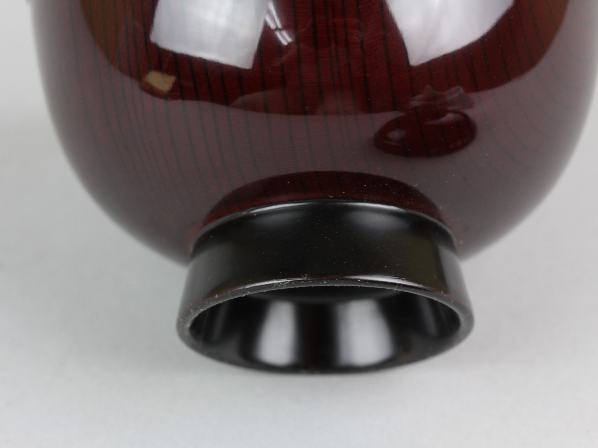丸三漆器 秀衡塗 汁椀 溜 5椀セット スプーン 溜 5本セット - 秀衡塗