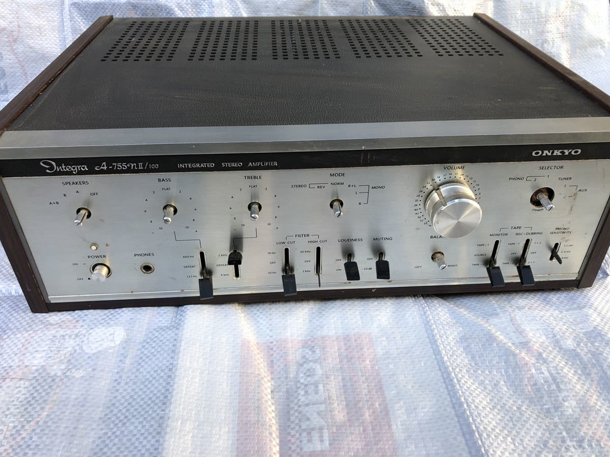 refle○ 通電のみ確認 ONKYO オンキョー INTEGRATED STEREO AMPLIFIER