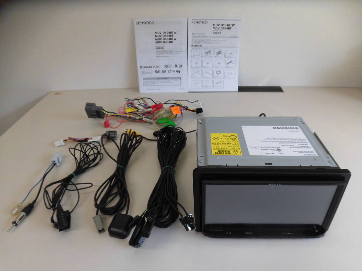KENWOOD MDV-D504BT カーナビ 本体 sy-so メモリーナビ ケンウッド MDV