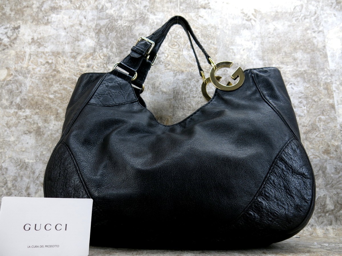 豊富な，正規品】 □GUCCI グッチ□シマ□メンズ□レザー 本革□