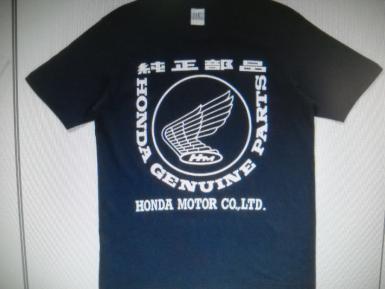 ★Honda 旧ホンダモーター ウィングマーク Hm 少量限定品 純正部品ロゴ Tシャツ クラシカルなHondaロゴ HONDA ネイビー Mサイズ★ 