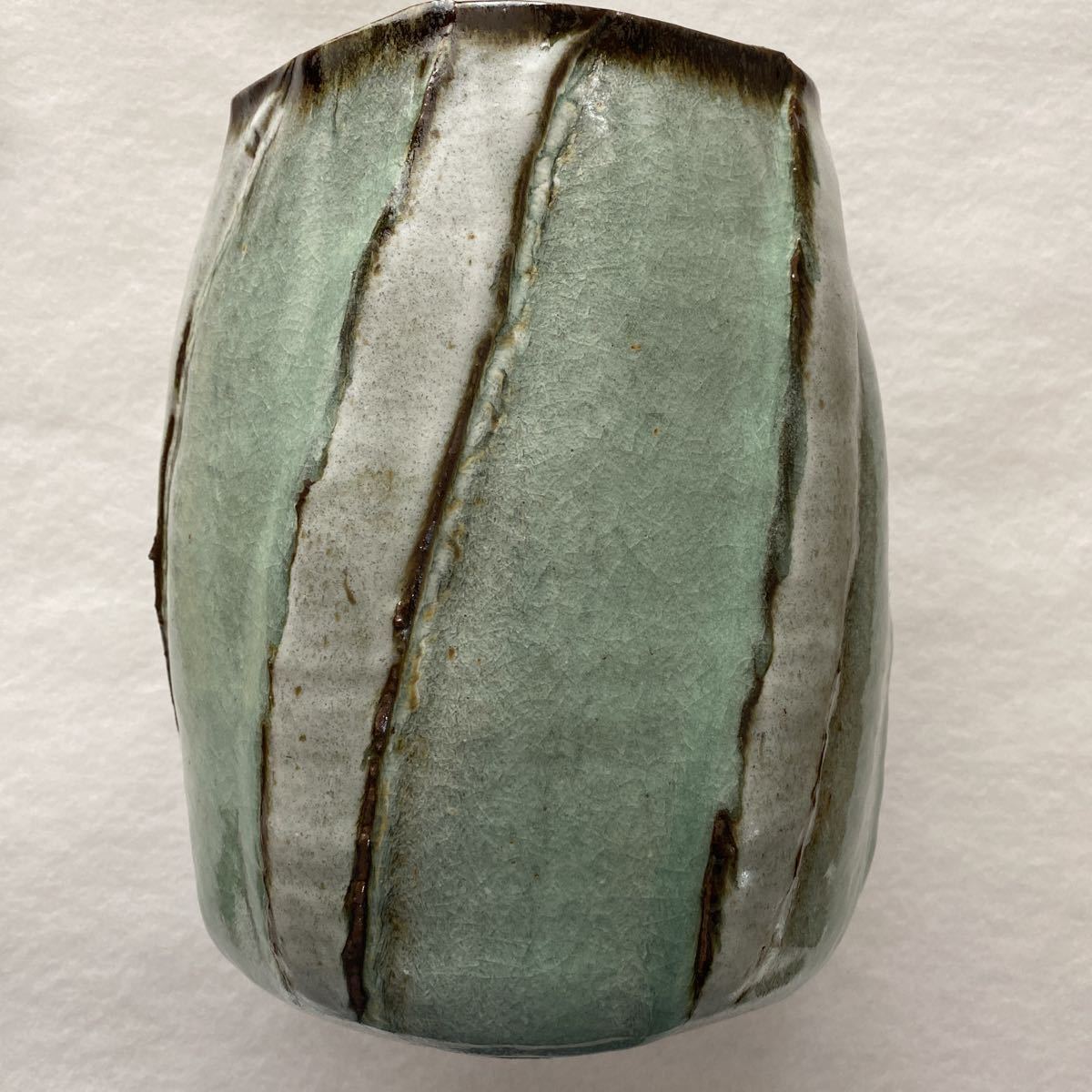 正規品，セール 木村盛伸 花器 壺 緑