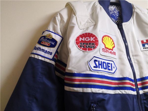 希少 Rothmans HONDA ロスマンズホンダ ブルゾン刺繍綿入ジャケットHRC 