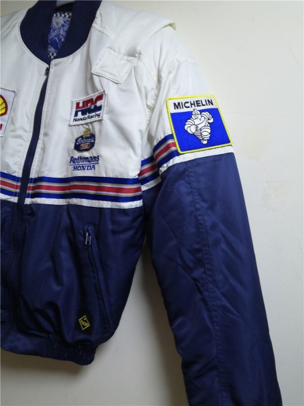 希少 Rothmans HONDA ロスマンズホンダ ブルゾン刺繍綿入ジャケットHRC