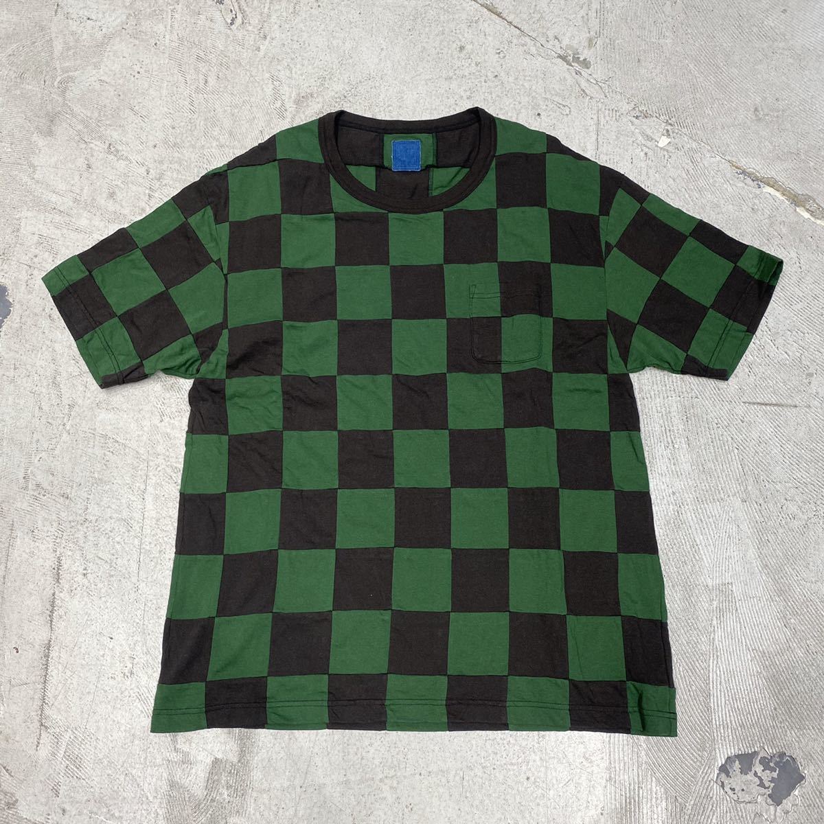 全国無料，新作登場 visvim ICT JUMBO S/S P.W. TEE CHECK GREEN ビズビム ジャンボ チェッカー Tシャツ size 5 / インディゴキャンピングトレーラー(トップス)｜売買されたオークション情報、yahooの商品情報をアーカイブ公開 男性用