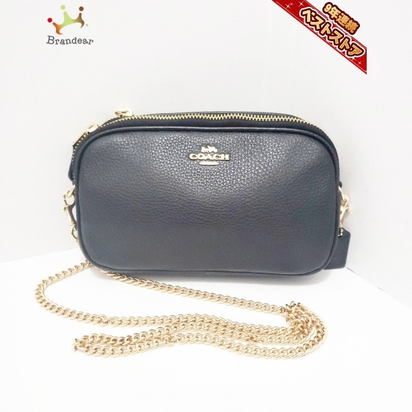 高品質，HOT コーチ COACH ショルダーバッグ F72490 - レザー&times;金属素材 黒&times;ゴールド バッグ(その他)｜売買されたオークション情報、yahooの商品情報をアーカイブ公開 - オークファン かばん、バッグ