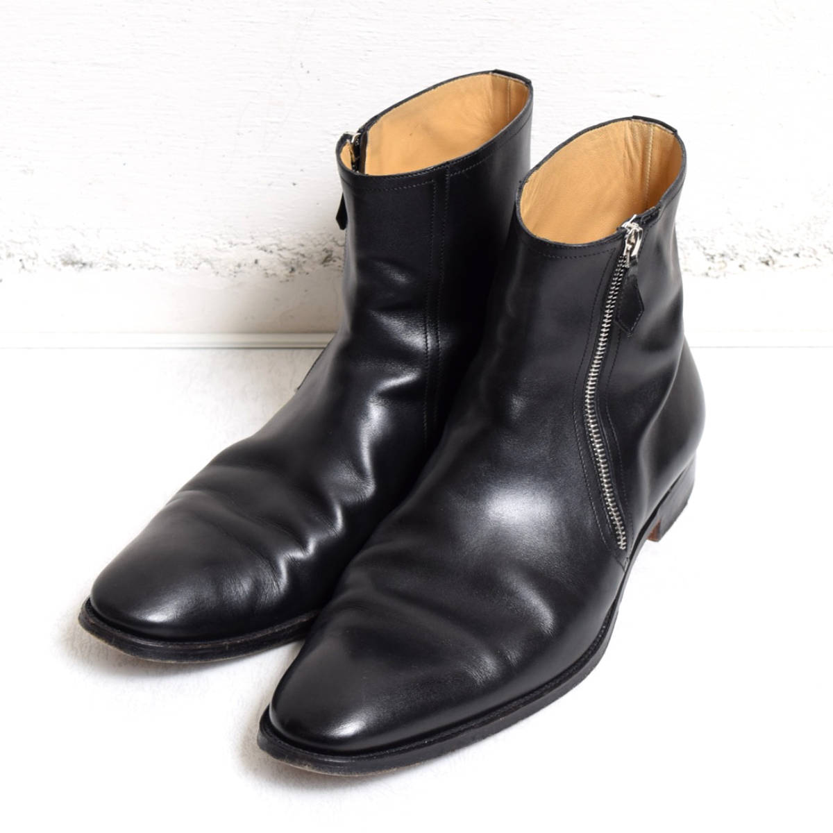 美品◇ HERMES エルメス サイドジップ ブーツ size 44 ブラック / 黒 