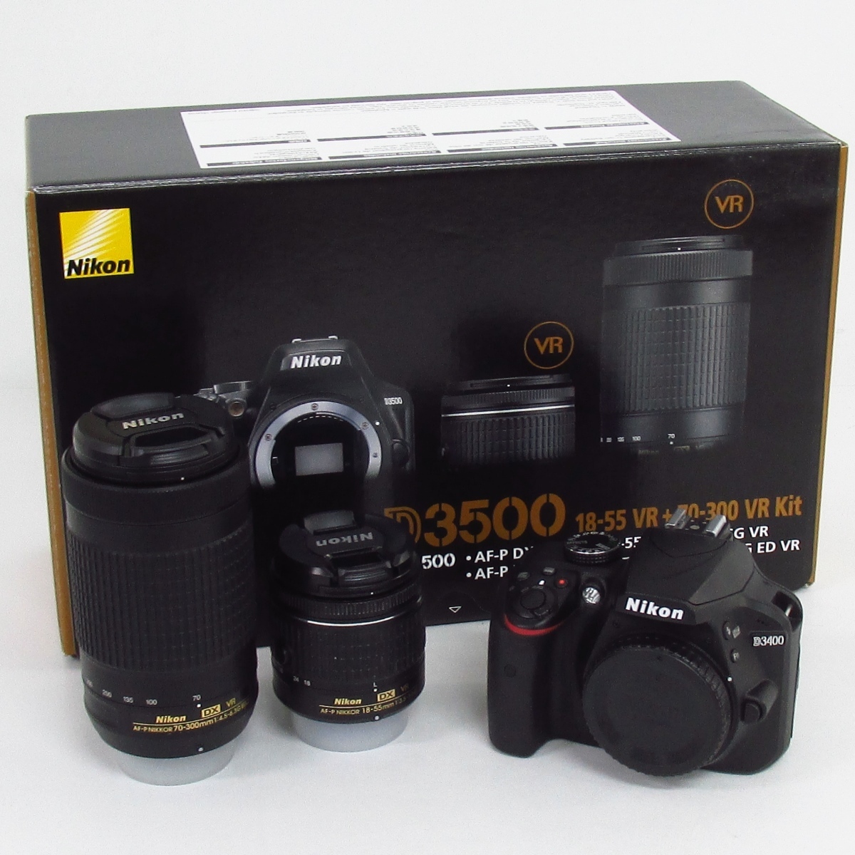 Nikon ニコン D3500 ダブルズームキット (18-55mm f/3.5-5.6G VR + 70