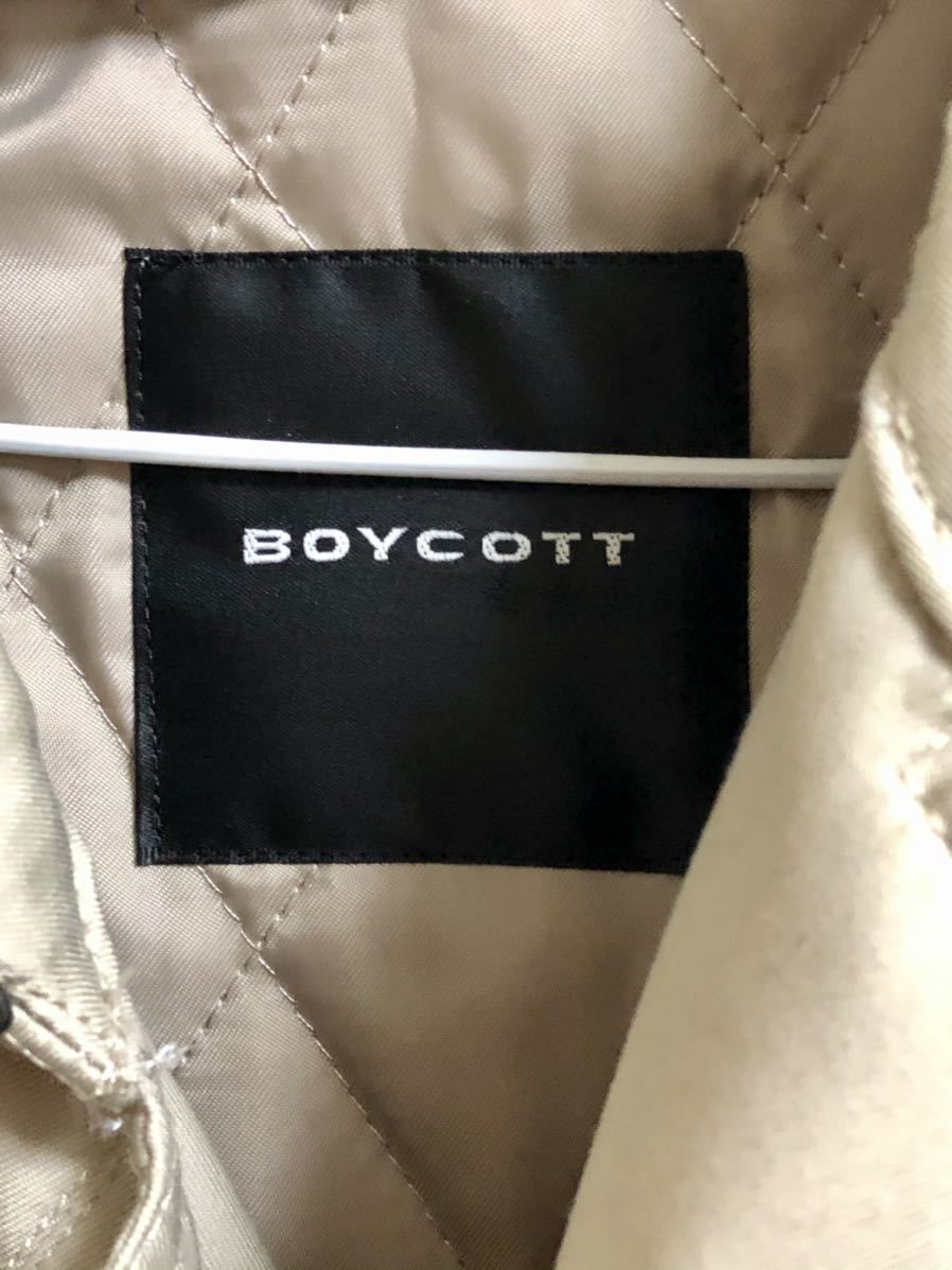 タグ無し 未使用 BOYCOTT ボイコット 内側取り外し可能 トレンチコート