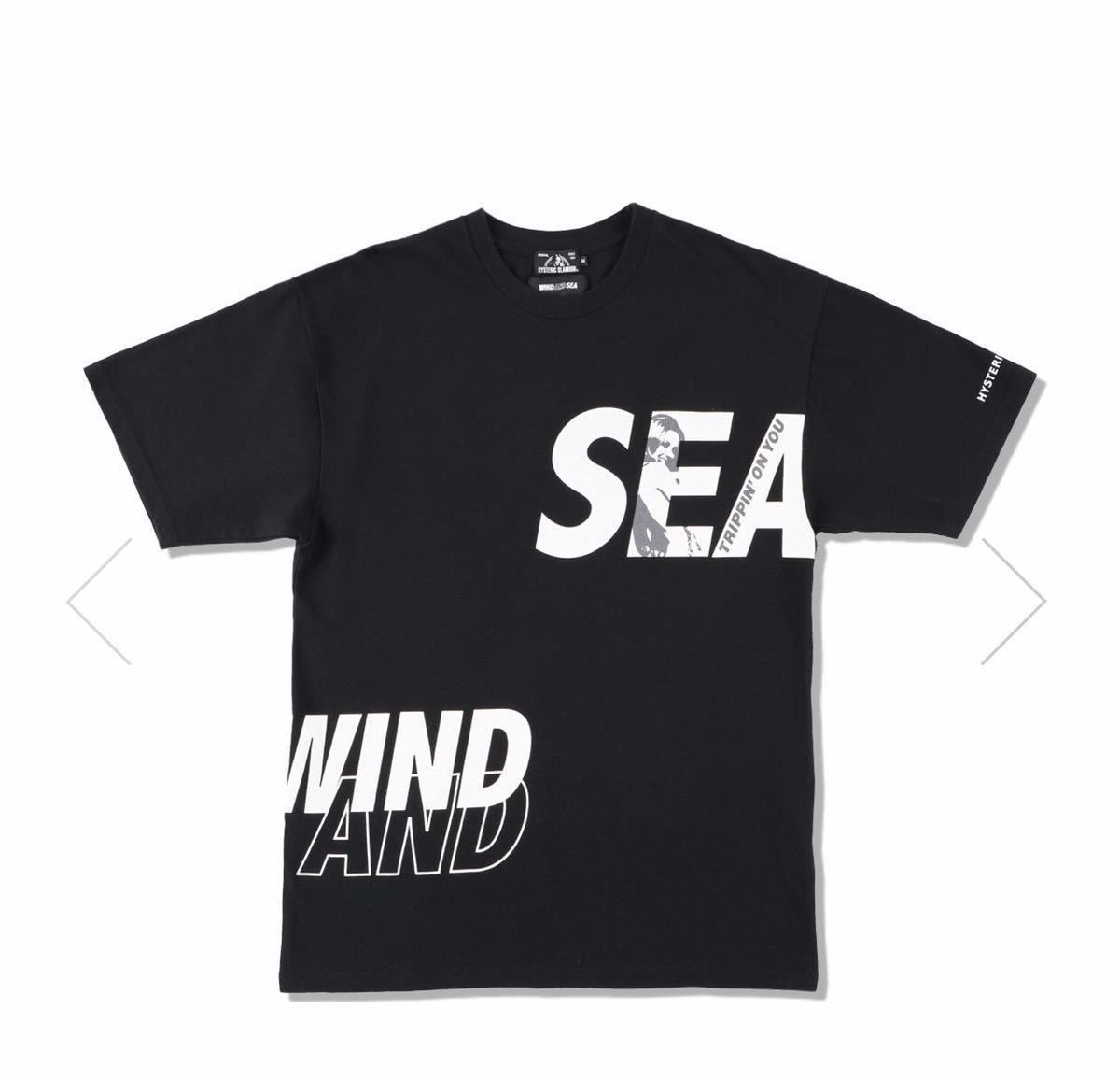 WIND AND SEA&ヒステリックコラボTシャツ ブラックM ウィンダンシー 