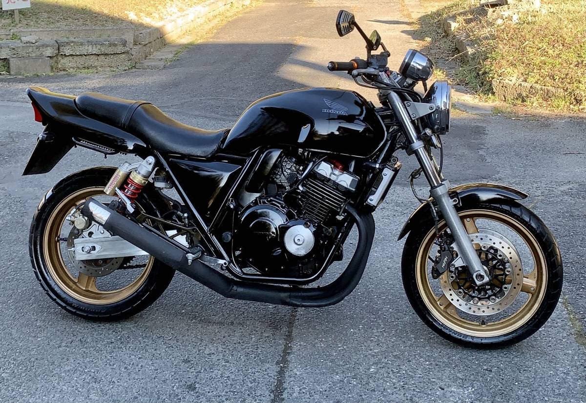 ☆HONDA☆CB400SF☆NC31☆艶々ブラック外装☆モリワキ集合管☆綺麗☆実 