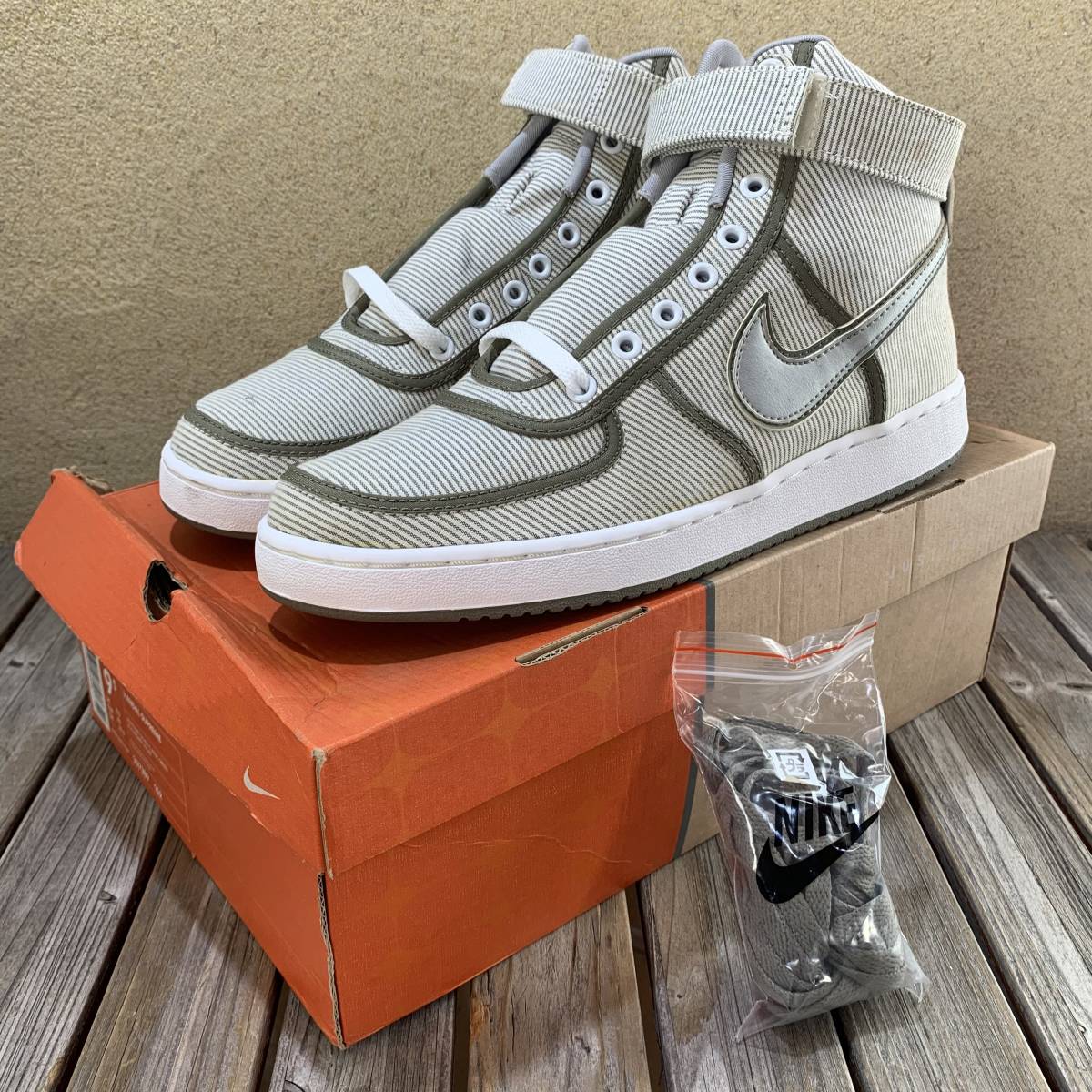nike vandal supreme Geoff Mcfetridge 9.5 27.5 新品 並行輸入品 箱付 307389 102 deadstock ナイキ バンダル シュプリーム ブルー 02年