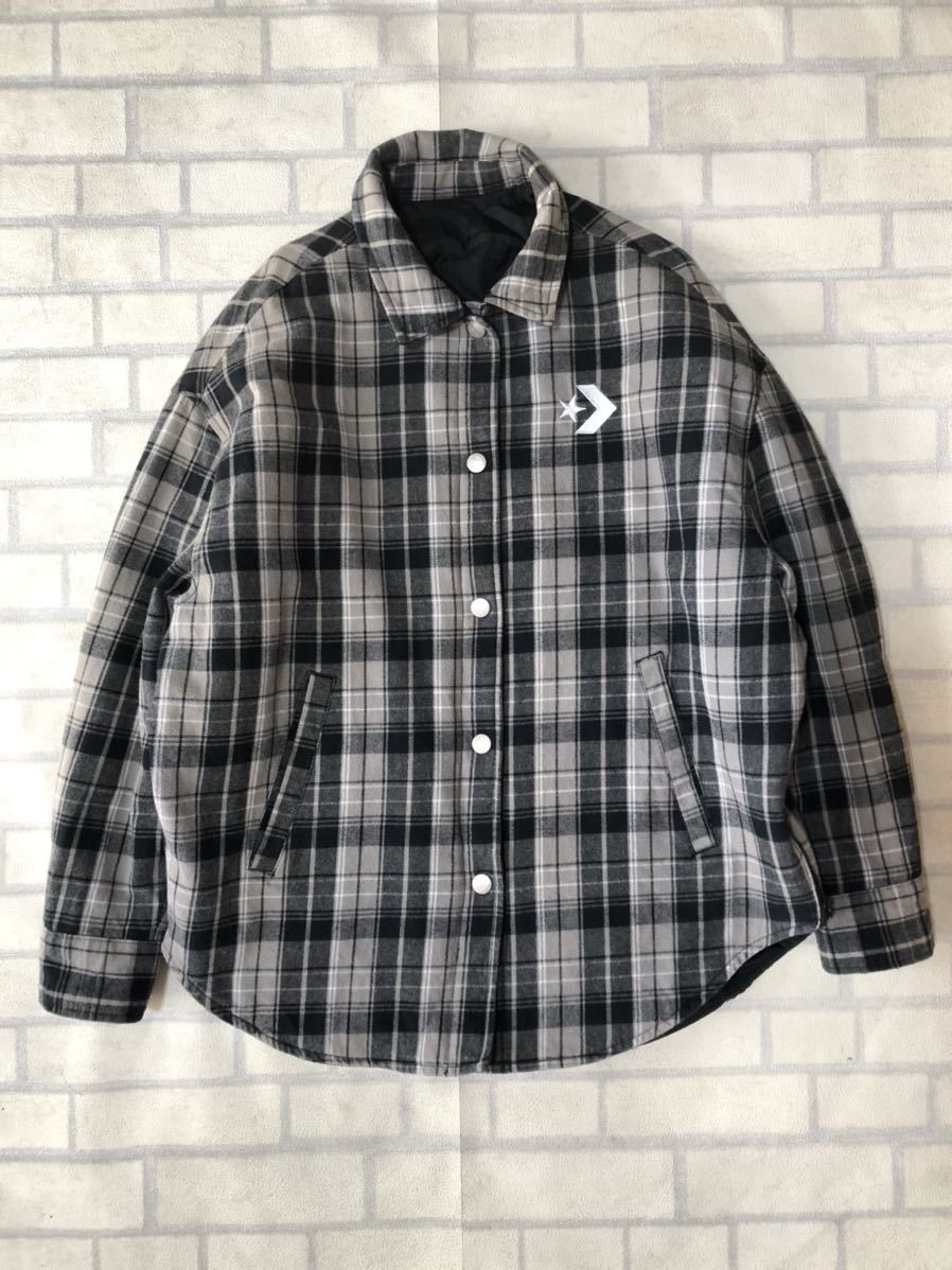 Converse Tokyo リバーシブルコーチジャケット ウール M チェック 