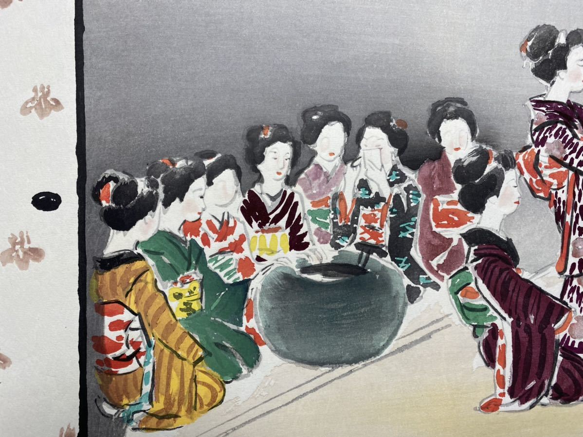 和田三造 木版画「麦酒妃(ばくしゅひ)」 和田三造 木版画「麦酒妃(ばく