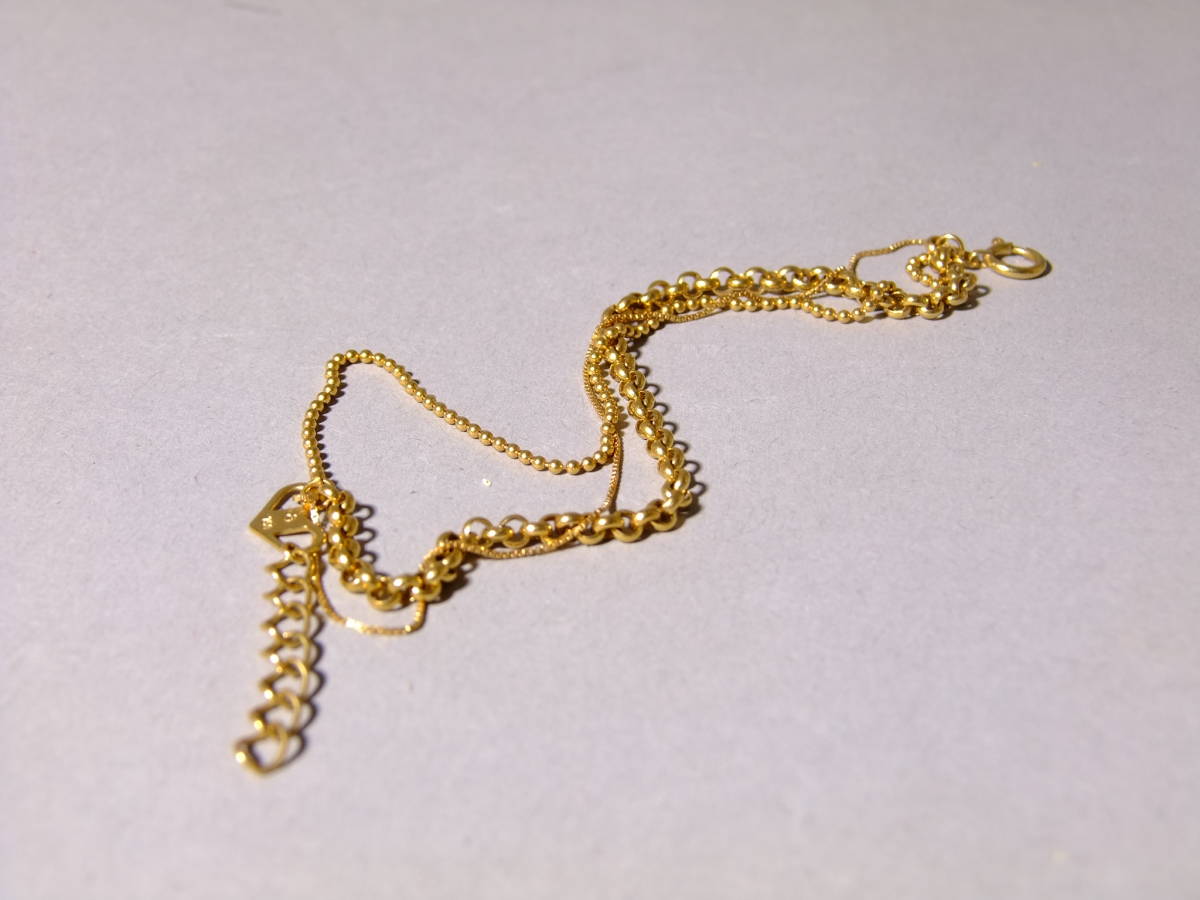 金、チェーン2種類？、刻印（750）あり、中古、ジャンク ネックレス 