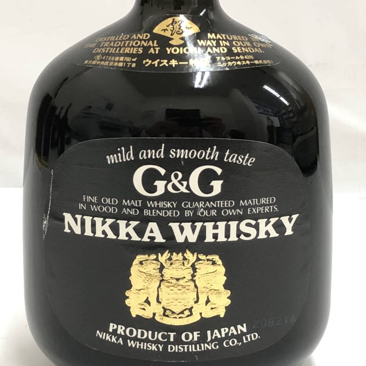 未開栓】☆NIKKA WHISKY G&G 黒瓶☆ 760ml／43%／ニッカ ウイスキー